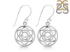 Sacral Chakra Plain Silver Earring PS-RDE-539.
