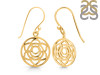 Sacral Chakra Plain Silver Earring PS-RDE-539.