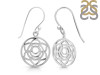 Sacral Chakra Plain Silver Earring PS-RDE-539.