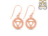 Throat Chakra Plain Silver Earring PS-RDE-540.