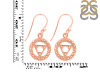Throat Chakra Plain Silver Earring PS-RDE-540.