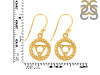 Throat Chakra Plain Silver Earring PS-RDE-540.