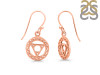 Throat Chakra Plain Silver Earring PS-RDE-540.