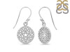 Crown Chakra Plain Silver Earring PS-RDE-541.