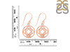 Base Chakra Plain Silver Earring PS-RDE-542.