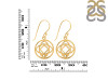 Base Chakra Plain Silver Earring PS-RDE-542.