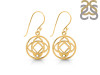 Base Chakra Plain Silver Earring PS-RDE-542.