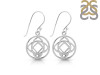 Base Chakra Plain Silver Earring PS-RDE-542.