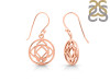 Base Chakra Plain Silver Earring PS-RDE-542.
