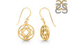 Base Chakra Plain Silver Earring PS-RDE-542.