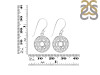 Heart Chakra Plain Silver Earring PS-RDE-543.