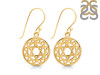 Heart Chakra Plain Silver Earring PS-RDE-543.