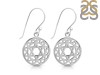 Heart Chakra Plain Silver Earring PS-RDE-543.