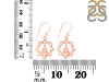 Human Body Chakra Plain Silver Earring PS-RDE-546.
