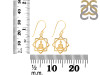 Human Body Chakra Plain Silver Earring PS-RDE-546.