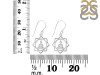 Human Body Chakra Plain Silver Earring PS-RDE-546.