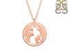 Plain Silver Globe Necklace PS-RDN-37.