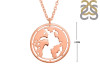 Plain Silver Globe Necklace PS-RDN-37.