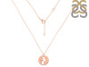 Plain Silver Globe Necklace PS-RDN-37.