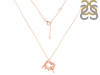 Plain Silver Bird Nest Necklace PS-RDN-40.