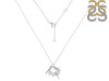 Plain Silver Bird Nest Necklace PS-RDN-40.