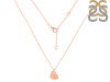 Plain Silver Love You Necklace PS-RDN-83.