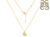 Plain Silver Love You Necklace PS-RDN-83.