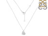 Plain Silver Love You Necklace PS-RDN-83.