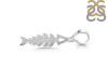 Plain Silver Fish Bone Pendant PS-RDP-374.