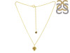 Plain Silver Maple Leaf Necklace PS-RDP-442.