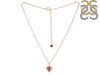 Plain Silver Maple Leaf Necklace PS-RDP-442.