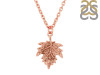 Plain Silver Maple Leaf Necklace PS-RDP-442.