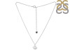 Plain Silver Lotus Necklace PS-RDP-446.