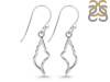 Plain Silver Shell Earring  PS-RDE-967.