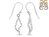 Plain Silver Shell Earring  PS-RDE-967.