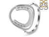 Horse Shoe Plain Silver Ring PS-RDR-312.