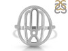 Hamsa Hand Plain Silver Ring PS-RDR-316.