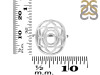 Sacral Chakra Plain Silver Ring PS-RDR-318.