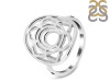 Sacral Chakra Plain Silver Ring PS-RDR-318.