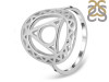 Throat Chakra Plain Silver Ring PS-RDR-319.