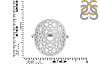 Crown Chakra Plain Silver Ring PS-RDR-320.