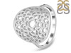 Crown Chakra Plain Silver Ring PS-RDR-320.