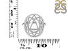 Solar Plexus Chakra Plain Silver Ring PS-RDR-317.