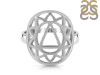 Solar Plexus Chakra Plain Silver Jewelry Set PS-RDR-317 / RDE-538 / RDN-6 / RDB-6.