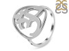 Om Plain Silver Ring PS-RDR-323.