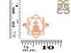 Human Body Chakra Plain Silver Ring PS-RDR-325.