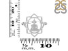 Human Body Chakra Plain Silver Ring PS-RDR-325.