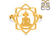 Human Body Chakra Plain Silver Ring PS-RDR-325.
