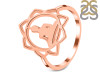 Human Body Chakra Plain Silver Ring PS-RDR-325.