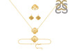 Plain Silver Jewelry Set PS-RDR-3278 / RDE-1662 / RDN-522 / RDB-242